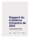 Rapport du 3e trimestre de 2023